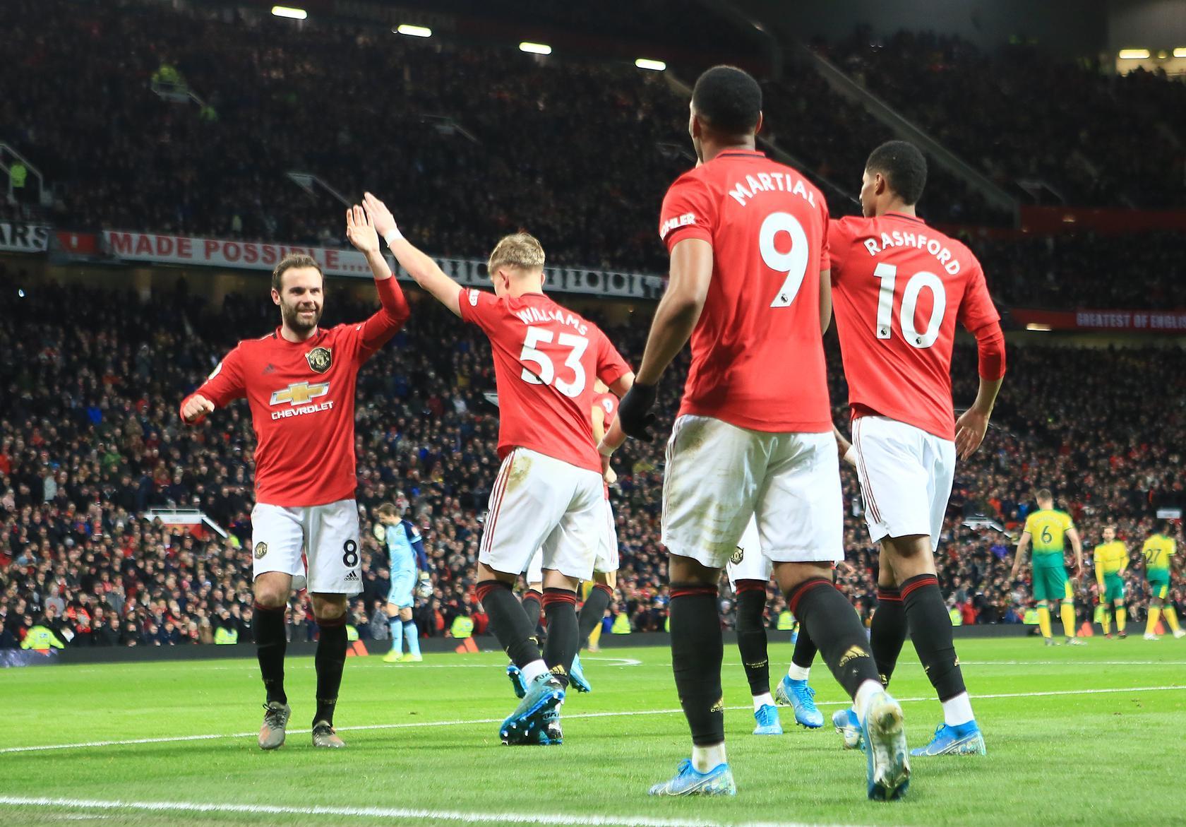 United 4 Norwich City 0